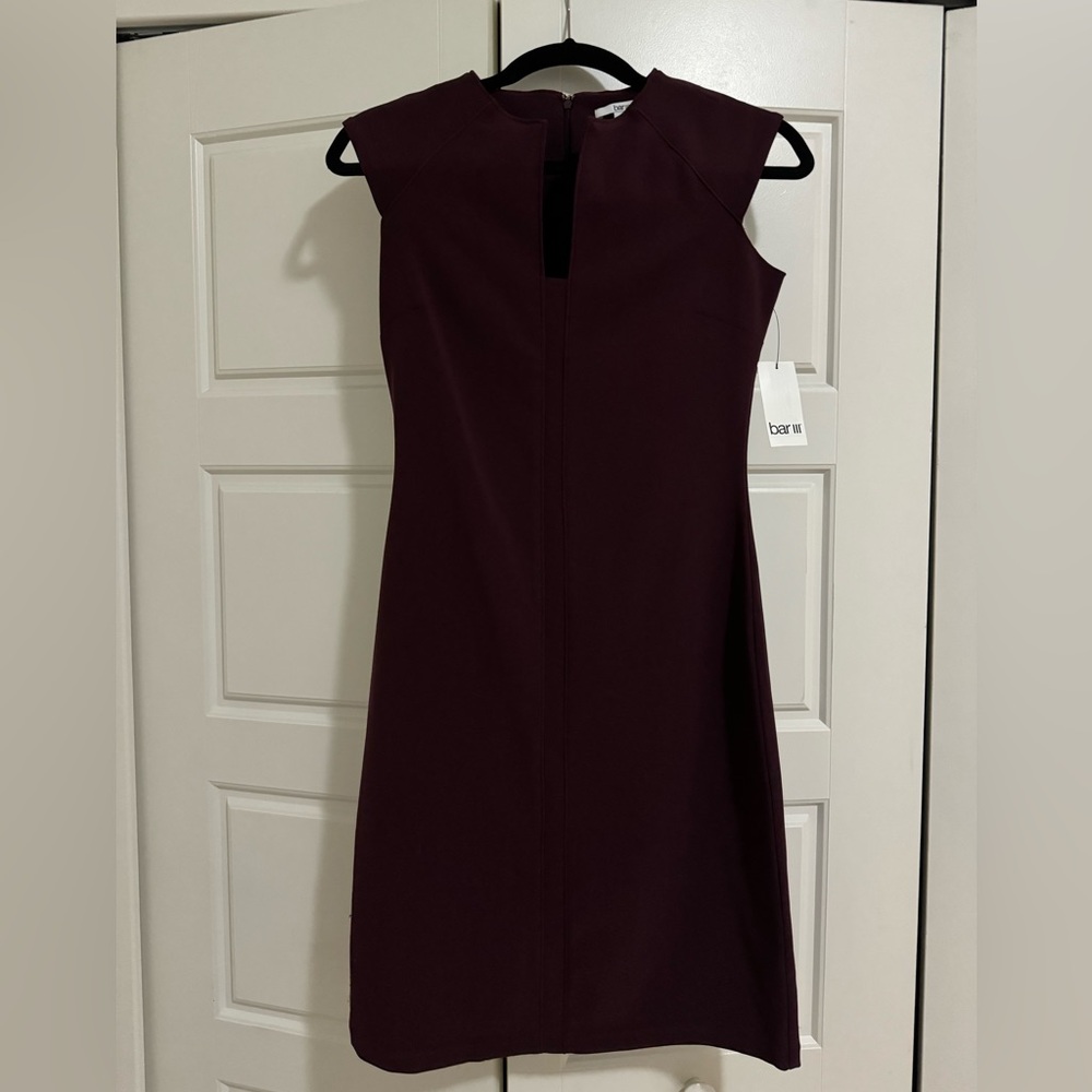 Bar III - Burgandy Fitted Dress